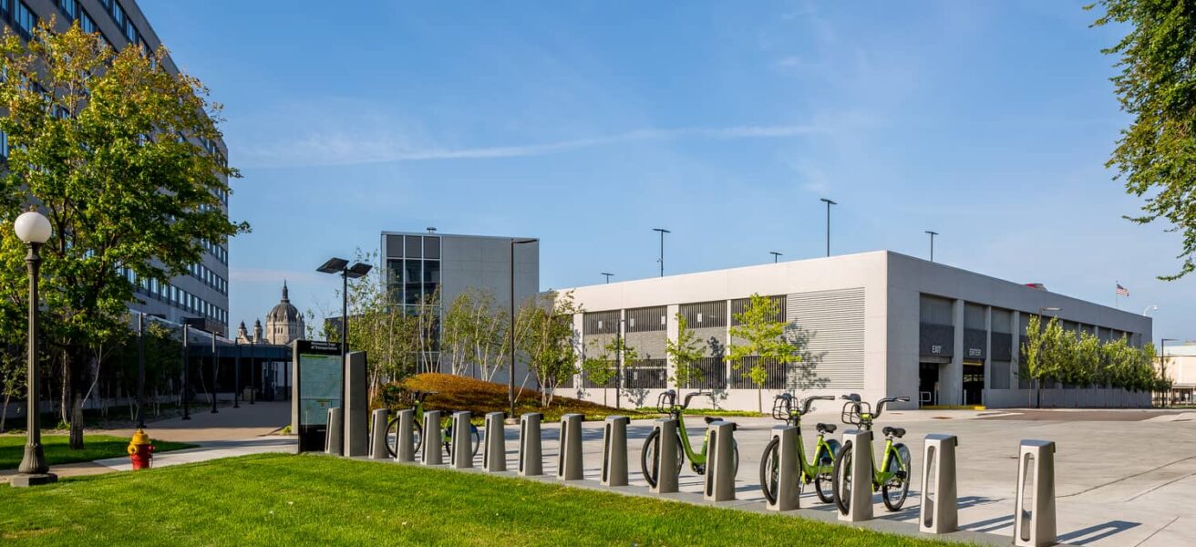 Minnesota Capitol Complex Parking Ramp F pedestrian plaza