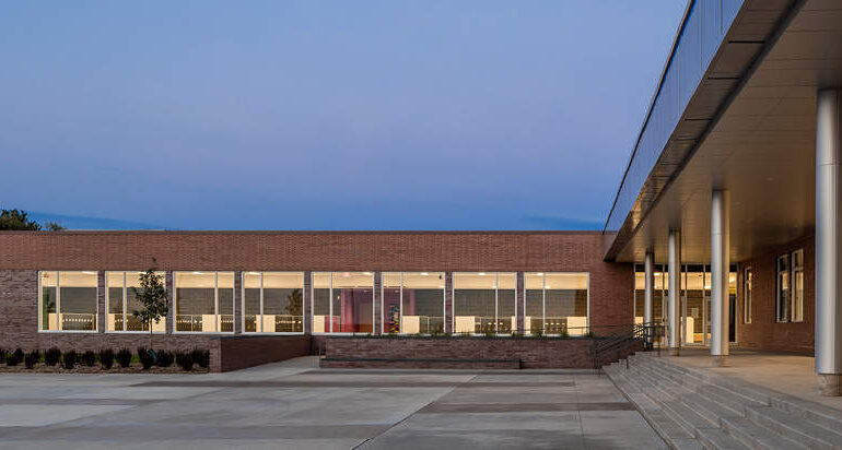 Brookview Elementary School Front Porch