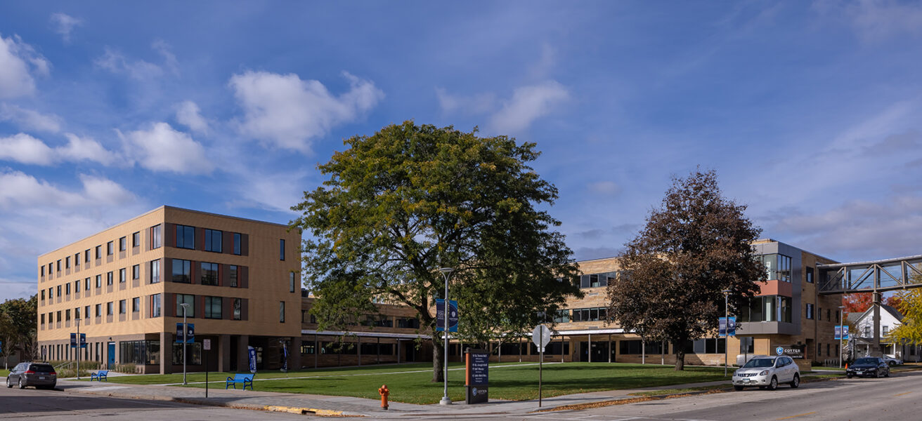 Street view of the Cotter Schools campus