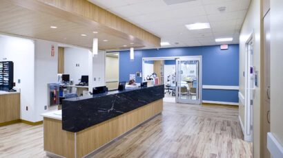 The Custer Health emergency department's nurse station