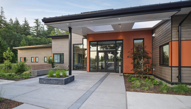 Exterior entry to the Maple Lane facility.