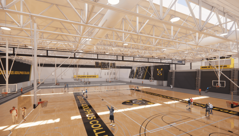 Rendering of the Lund Center's new gymnasium.