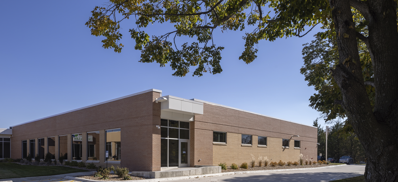 Exterior view of the clinic addition at JCHL.