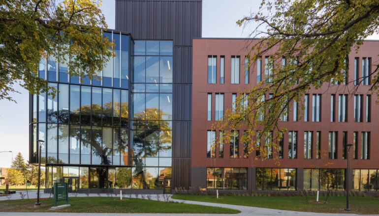 Exterior view of Sugihara Hall.