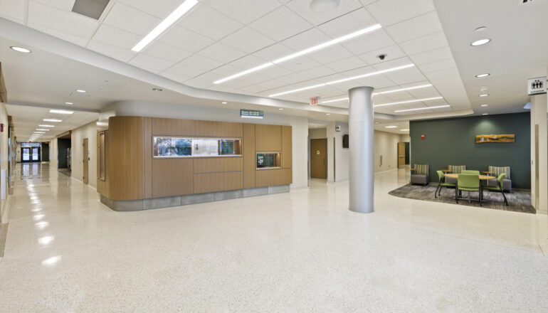 A typical Sugihara Hall corridor.