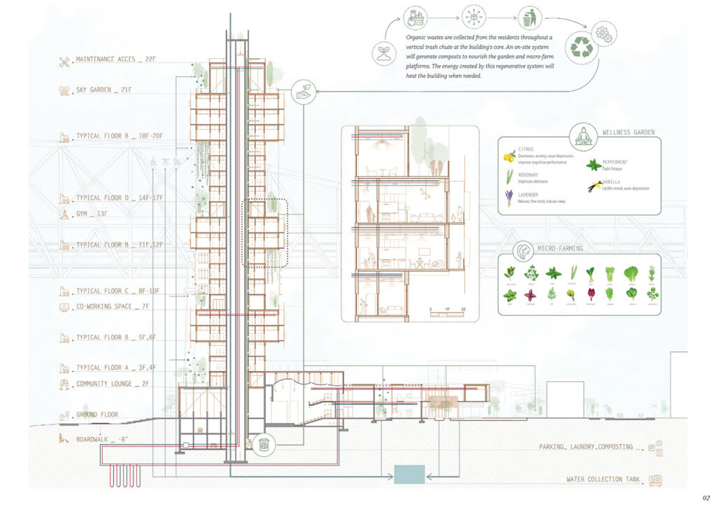 Nicole Niava's building section design.