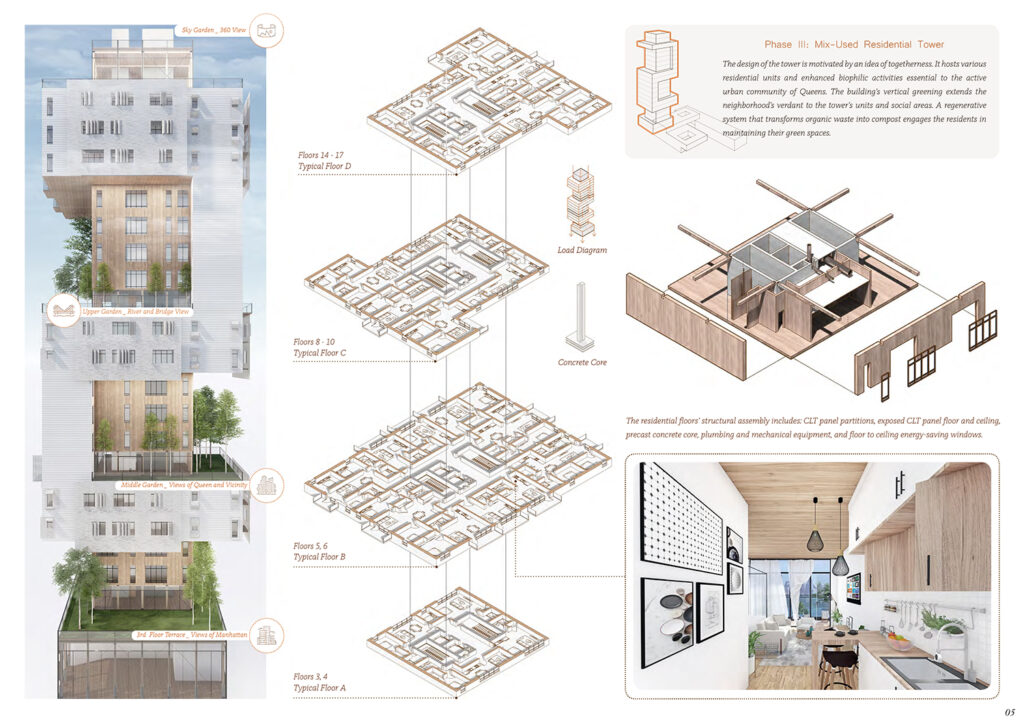 Nicole Niava's exploded axonometric design.