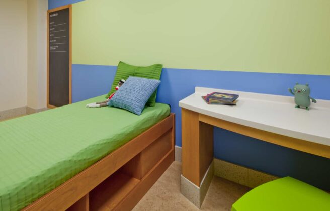 Pediatric mental health patient room