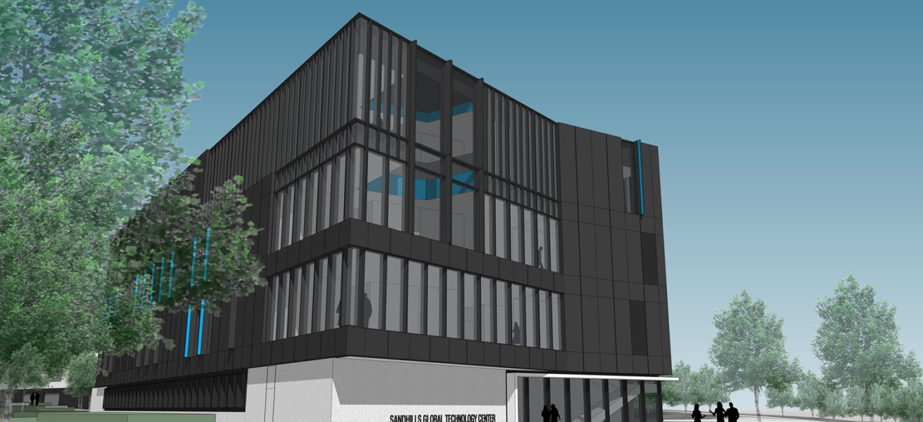 An exterior rendering of the SCC STEM Center