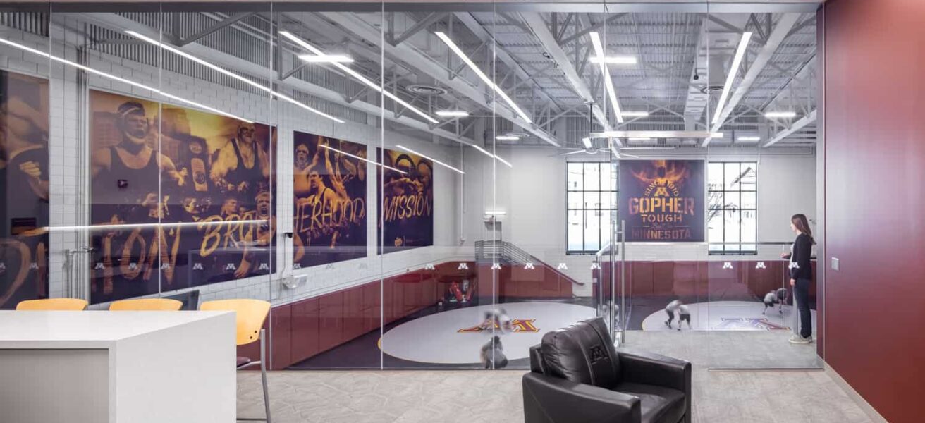 University of Minnesota Wrestling Training Facility Student-Athlete Lounge